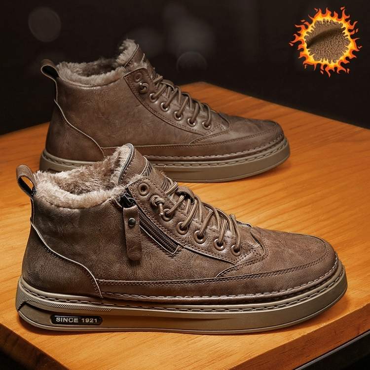 Marcherelle™ – Chaussures Hiver Antidérapantes avec Doublure Thermique