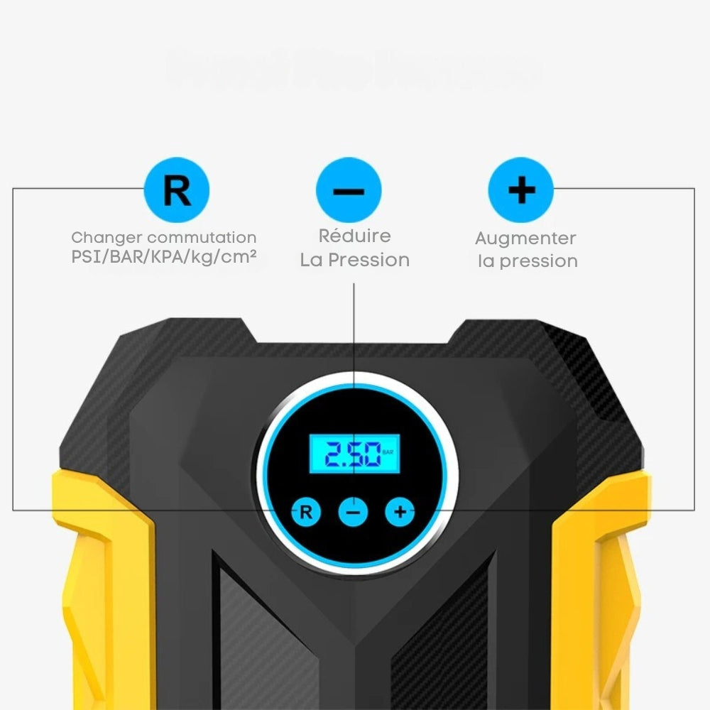 Marcherelle™ – Compresseur Gonfleur Pneu Portable 150 PSI Rechargeable