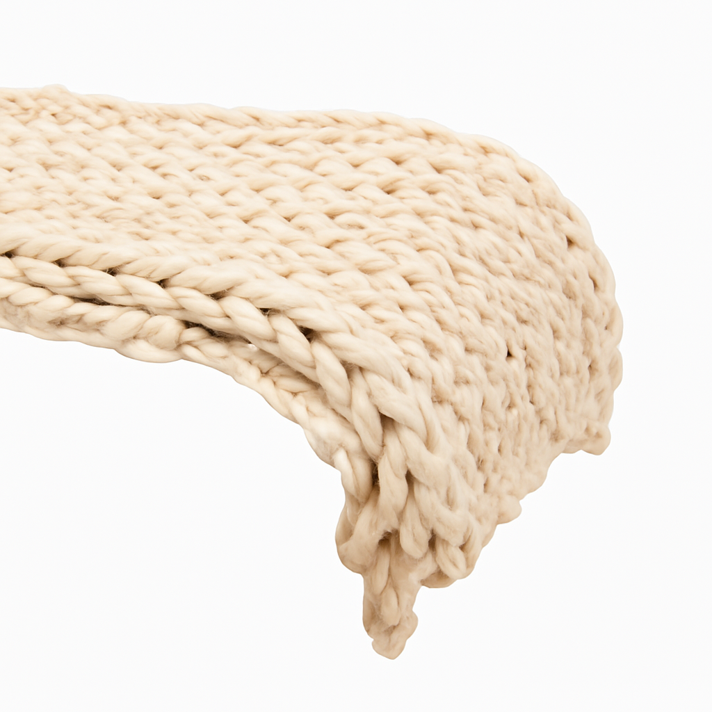 Marcherelle™ – Couverture Lestée Tricotée – Réduit le Stress et Améliore le Sommeil