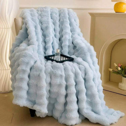 Marcherelle™ – Couverture Lestée en Fausse Fourrure Ultra Douce & Relaxante