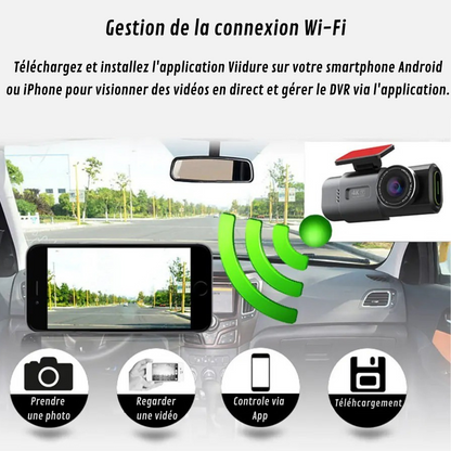 Marcherelle™ – Dashcam 4K Ultra HD Voiture avec GPS Intégré