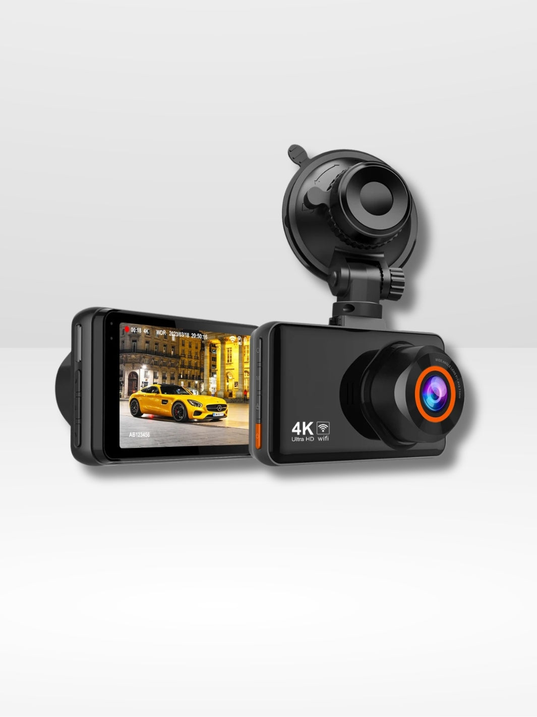 Marcherelle™ – Dashcam Voiture 4K – Vision Nocturne, WiFi & Stationnement 24h