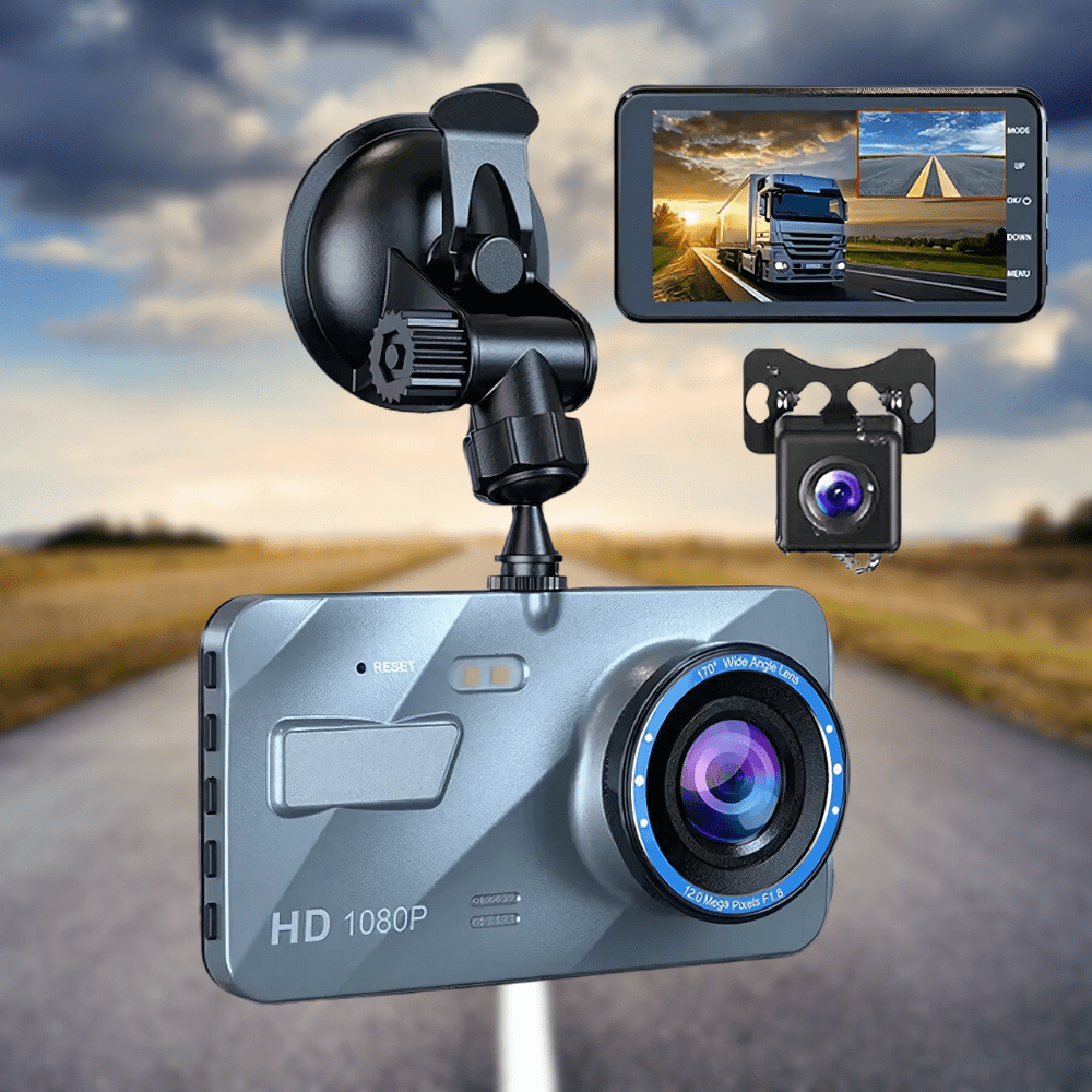 Marcherelle™ – Dashcam Voiture Avant & Arrière avec Vision Nocturne