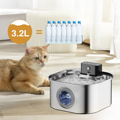 Marcherelle™ – Fontaine à Chat sans fil 3 Modes pour eau Propre et Fraîche