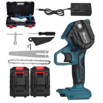 Marcherelle™ – Mini Tronçonneuse Sans Fil à Batterie Ultra Maniable & Puissante