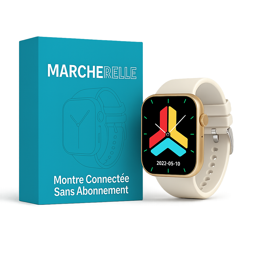 Marcherelle™ – Montre Intelligente Femme Étanche avec Suivi de Santé