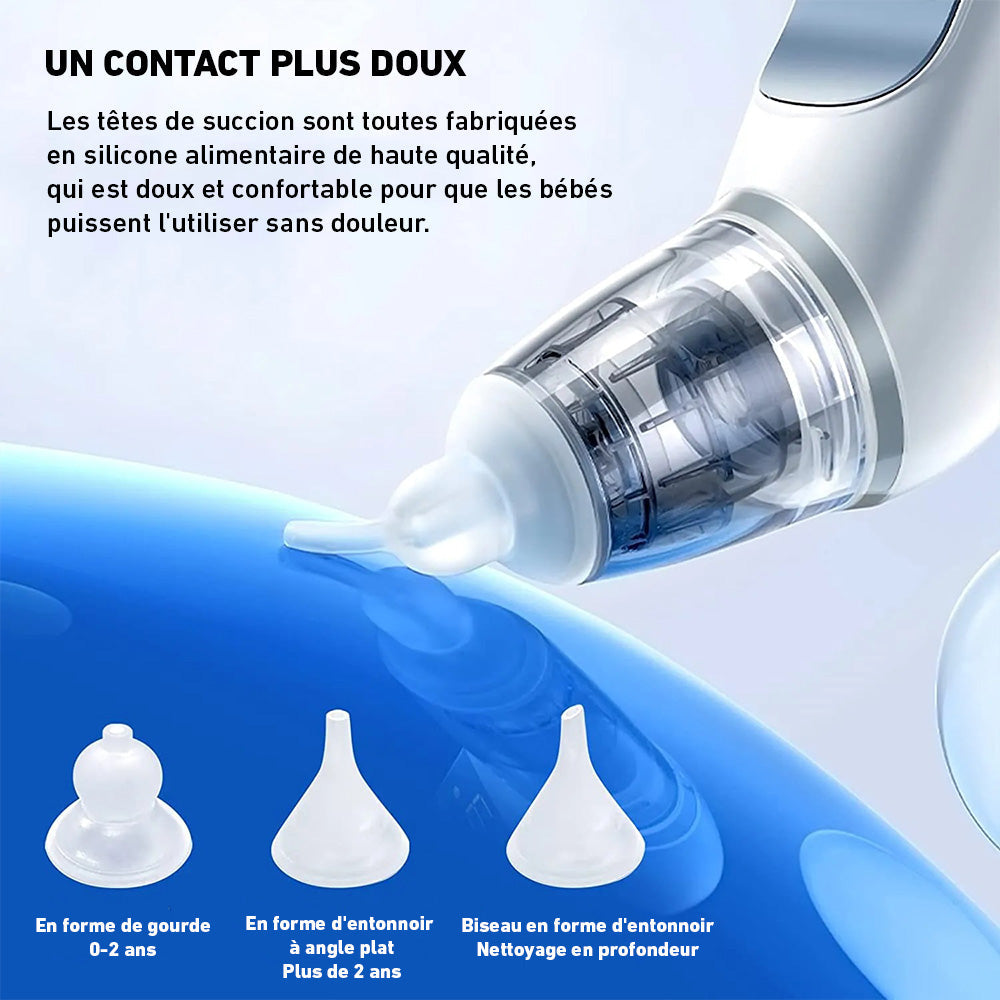 Marcherelle™ – Mouche Bébé Électrique avec 3 Modes d'Aspiration