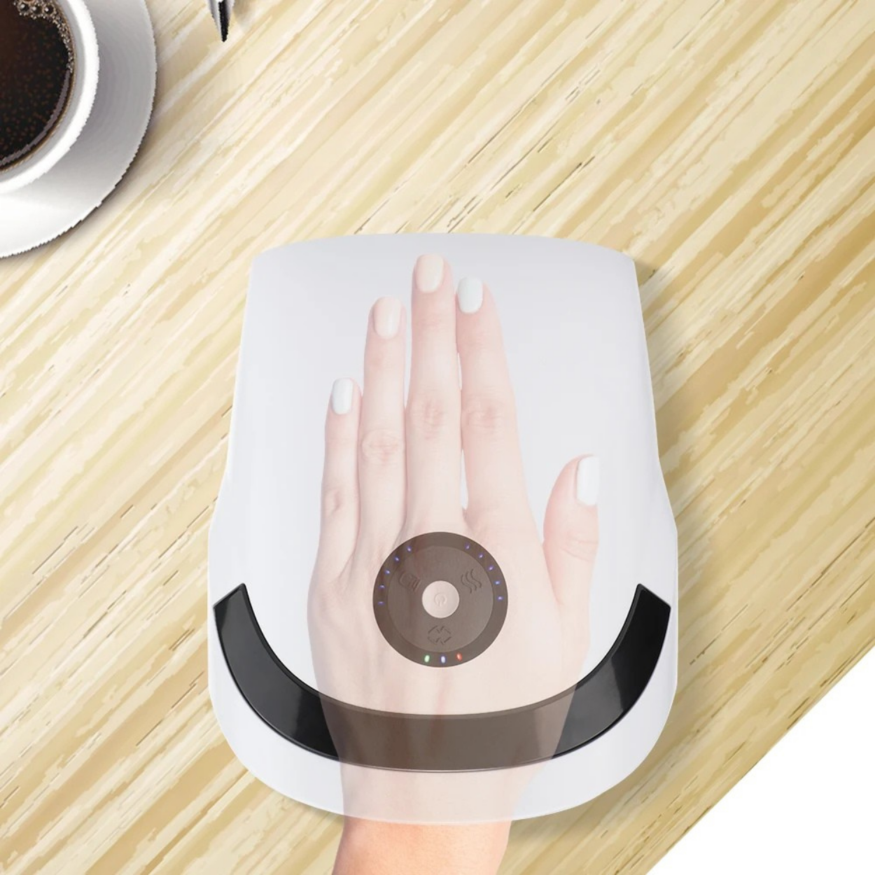 Elektrisches Handmassagegerät mit Wärme und entspannender Massage