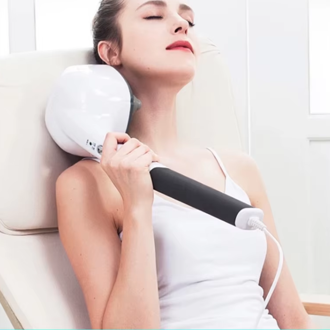 Tragbares elektrisches Massagegerät gegen Stress mit Vibration