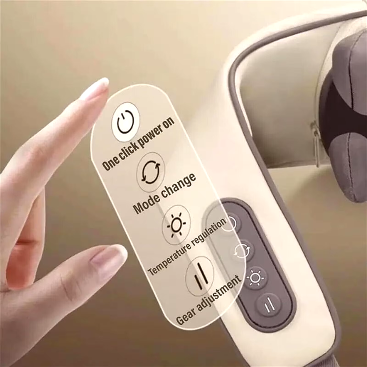 Rückenmassagegerät mit Wärme und Vibration