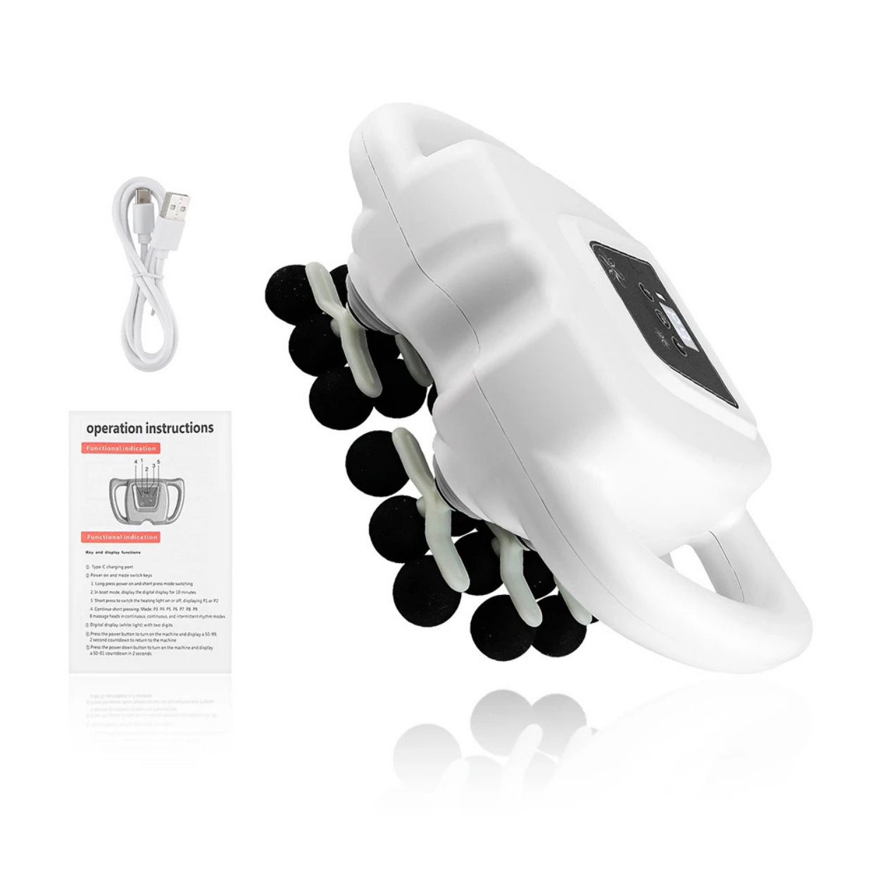 Professionelle Massagepistole mit 24 Rollen
