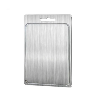 Hygienisches, doppelseitiges Schneidebrett aus Edelstahl für die Küche