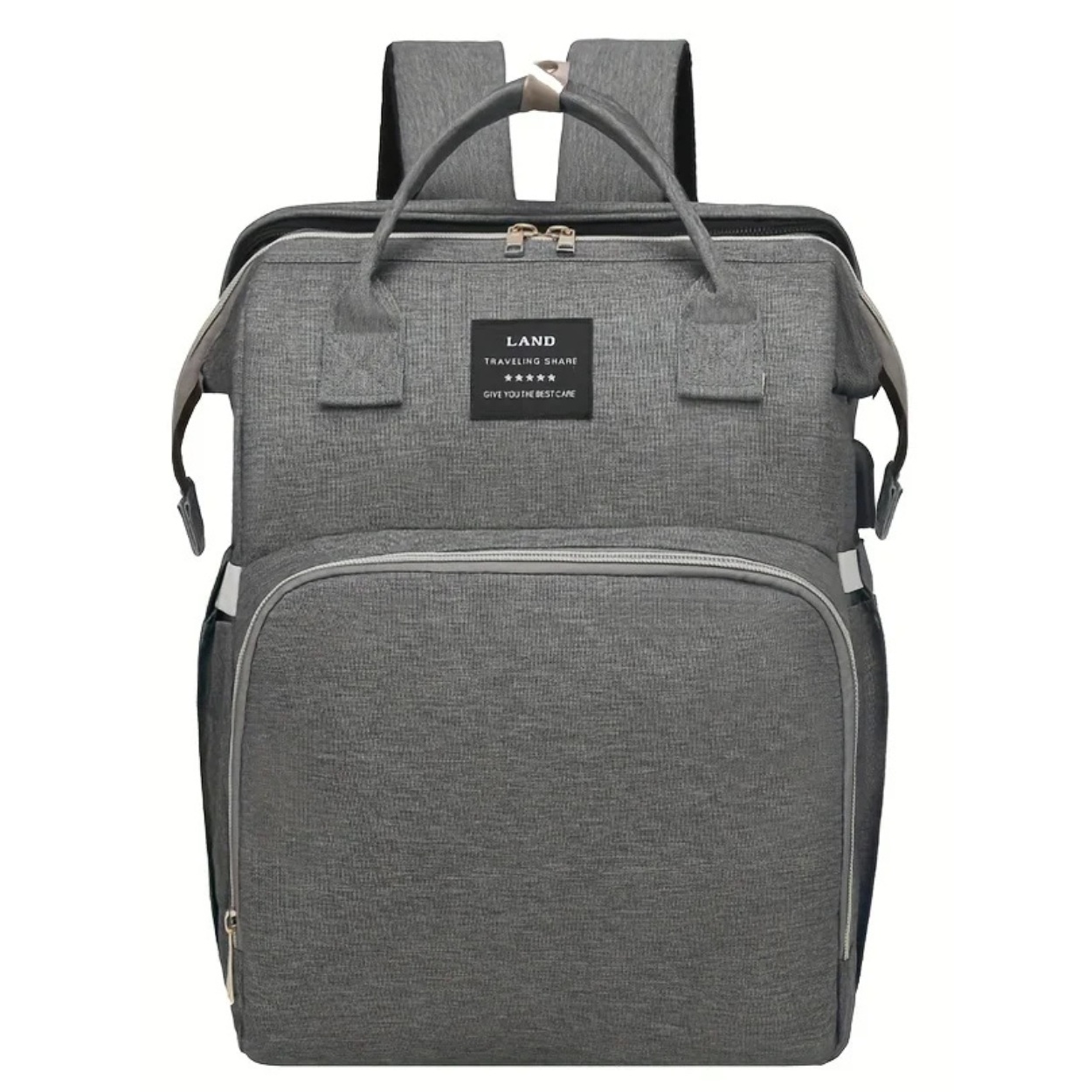 Wickeltasche mit Umbaufunktion, Reisebett und Kinderwagen