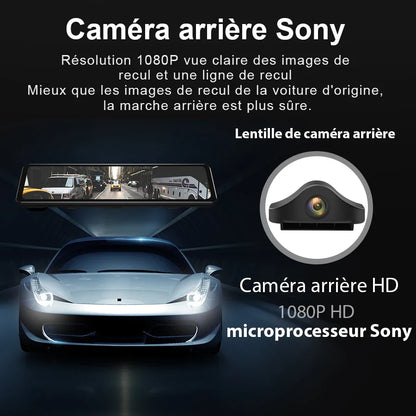 4K-Rückspiegelkamera mit GPS und Aufnahmefunktion