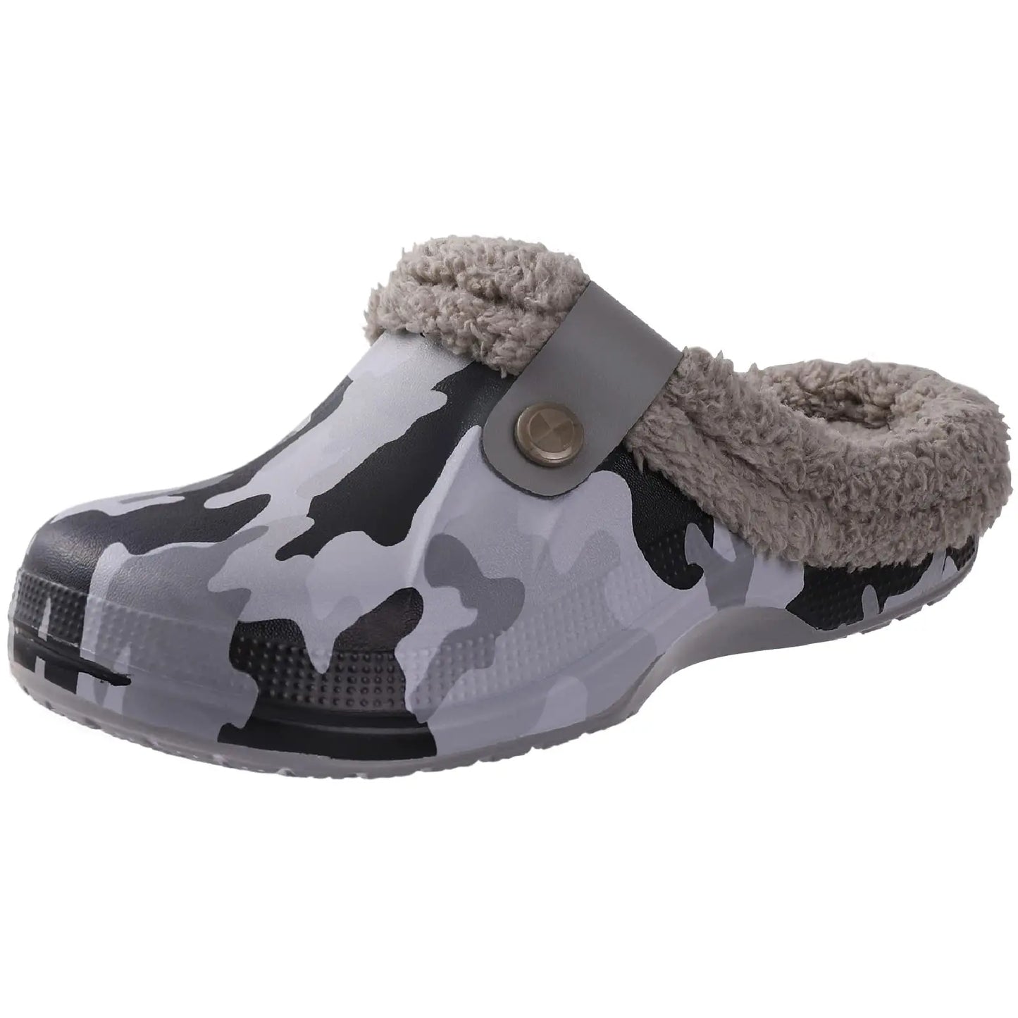 Unisex warme Hausschuhe aus Fell mit rutschfester Sohle