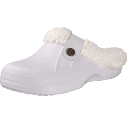 Unisex warme Hausschuhe aus Fell mit rutschfester Sohle
