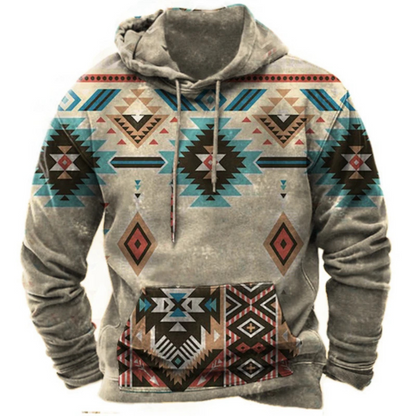 Bunter und bequemer Streetwear-Kapuzenpullover mit Aufdruck