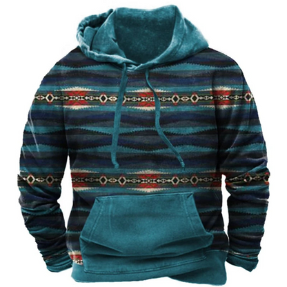 Bunter und bequemer Streetwear-Kapuzenpullover mit Aufdruck