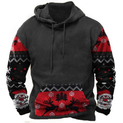 Bunter und bequemer Streetwear-Kapuzenpullover mit Aufdruck