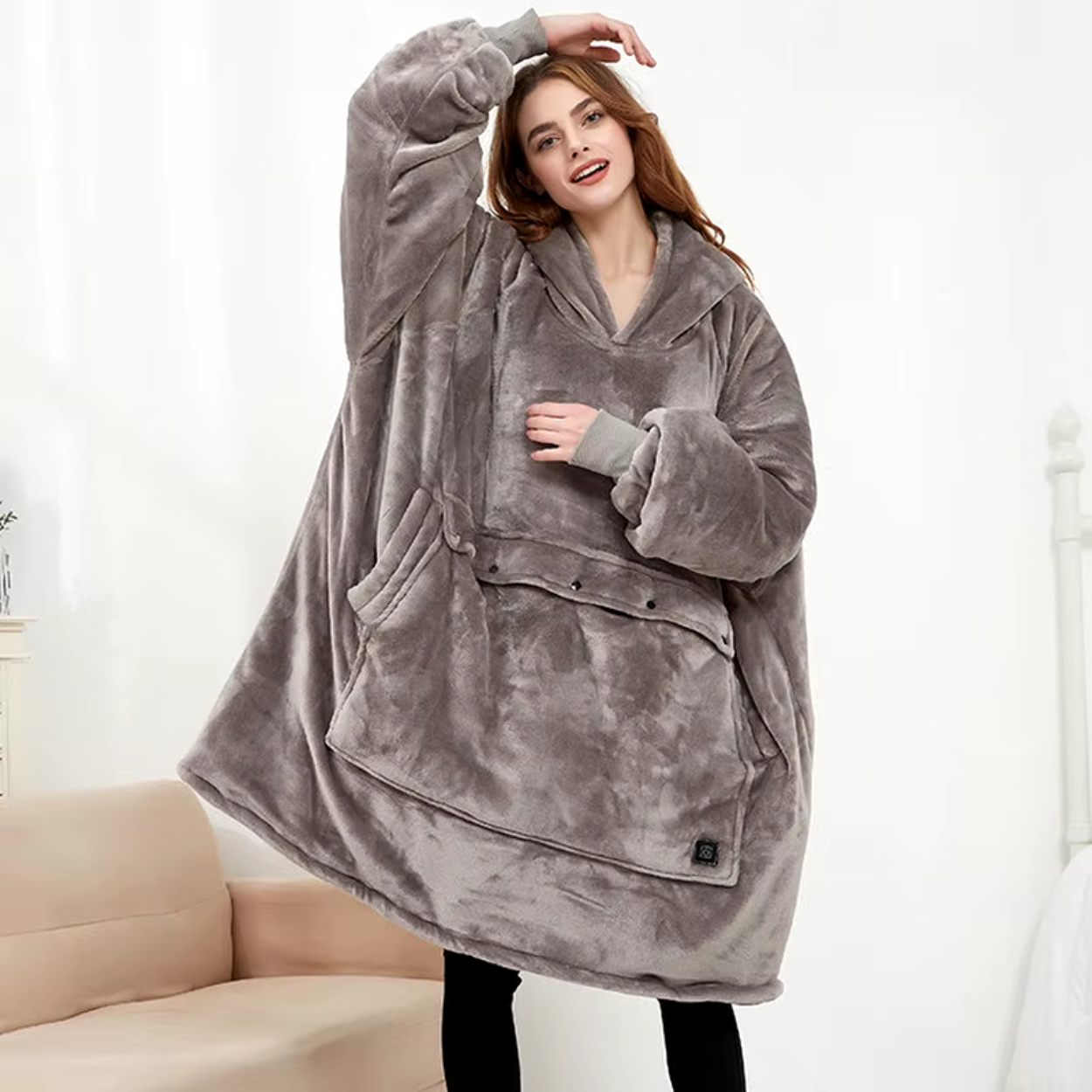 Elektrischer Hoodie mit USB-Heizung