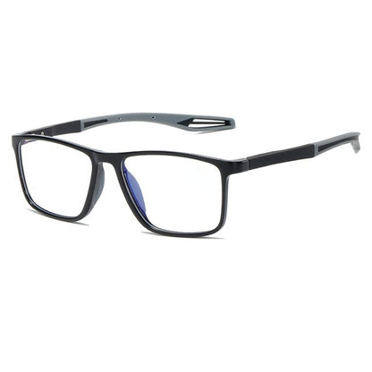Leichte Gleitsichtbrille mit blauem Lichtschutzglas