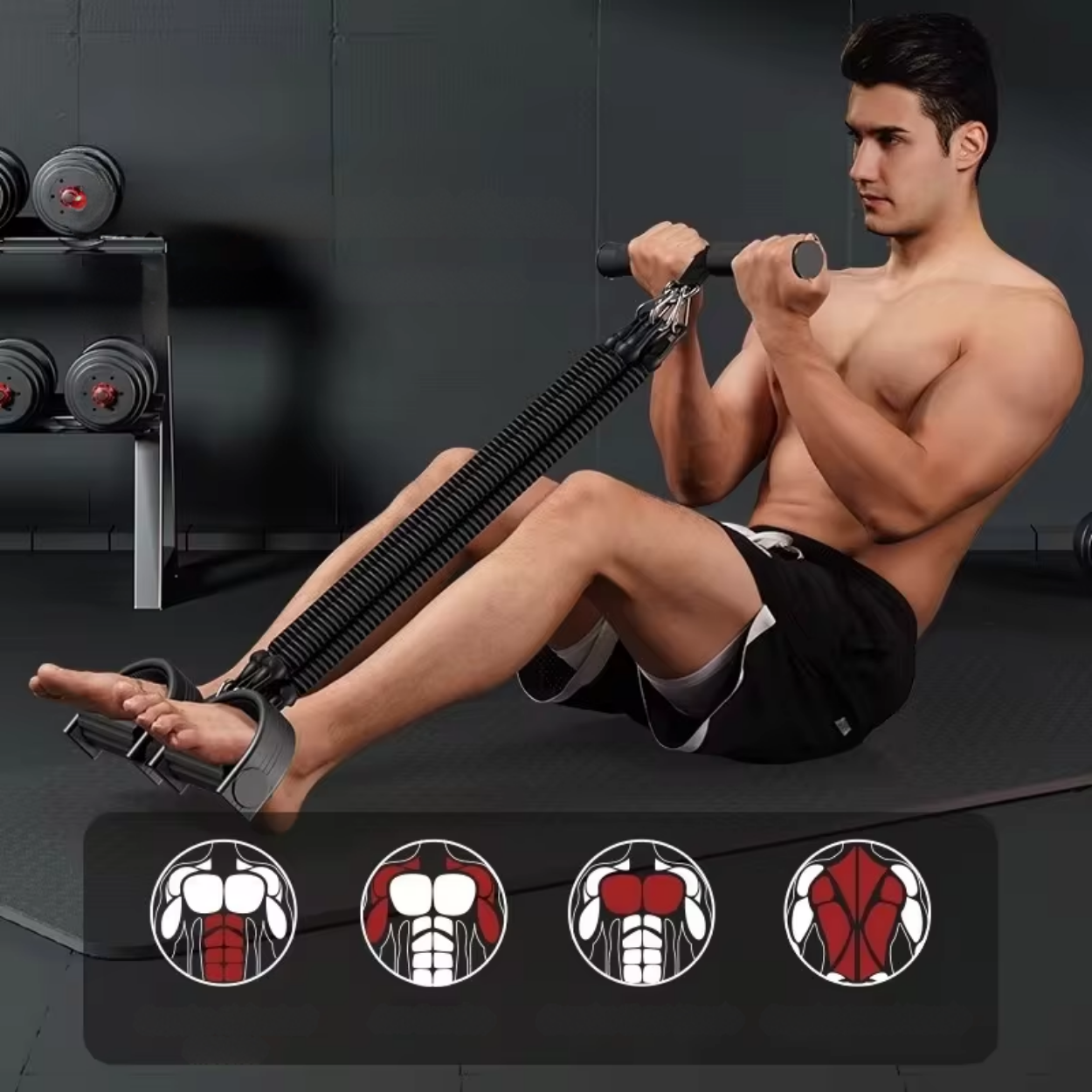 Elastisches Widerstandsband für Sporttraining