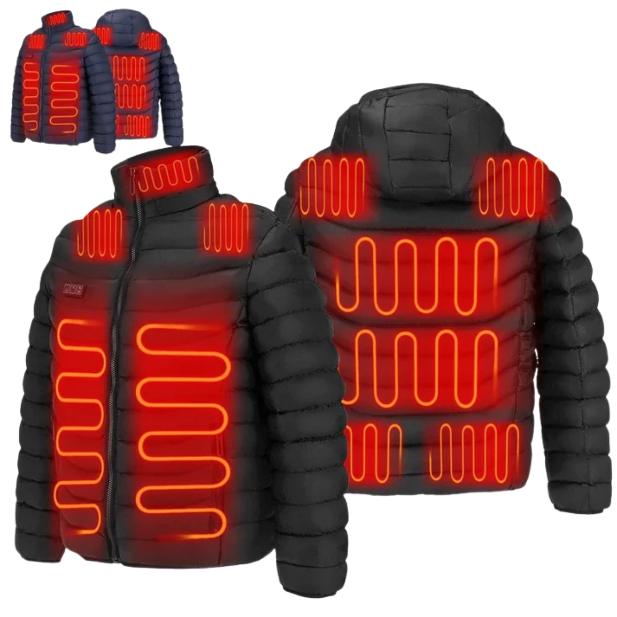 Wendbare elektrische Heizjacke für Damen und Herren