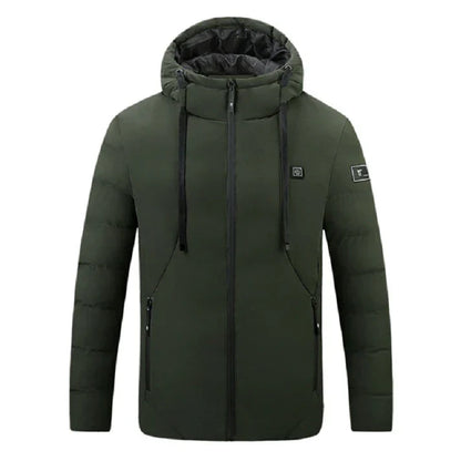 Elektrische Warme Jacke mit 4 Einstellbaren Wärmebereichen