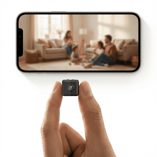 Caméra de Surveillance Intérieure 1080P WiFi Compacte - Santeova