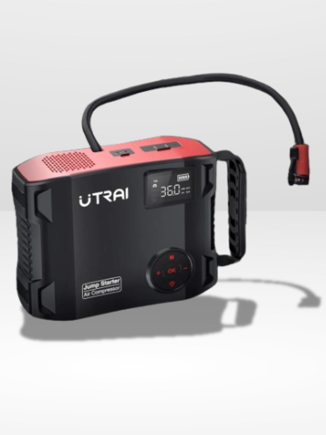 Kompakter und praktischer 4-in-1-Reifenfüller