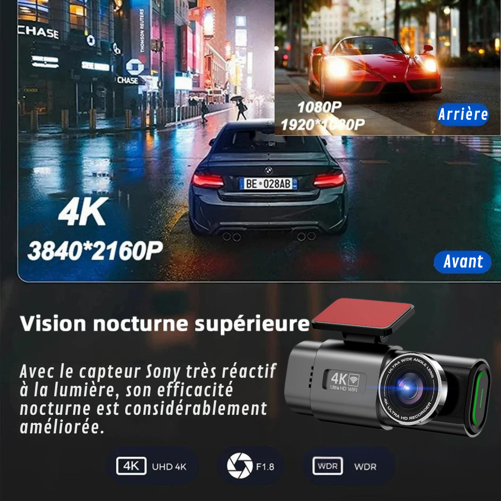 4K Full HD Auto-Kamera mit Daueraufnahme
