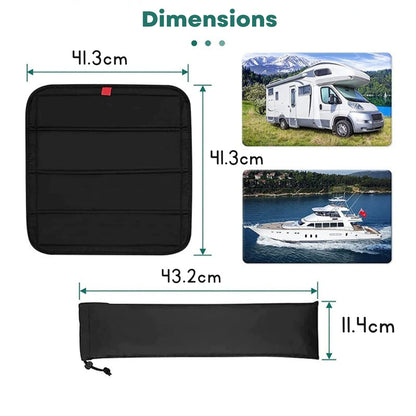 Elegantes und aufrollbares Fensterrollo für Wohnwagen