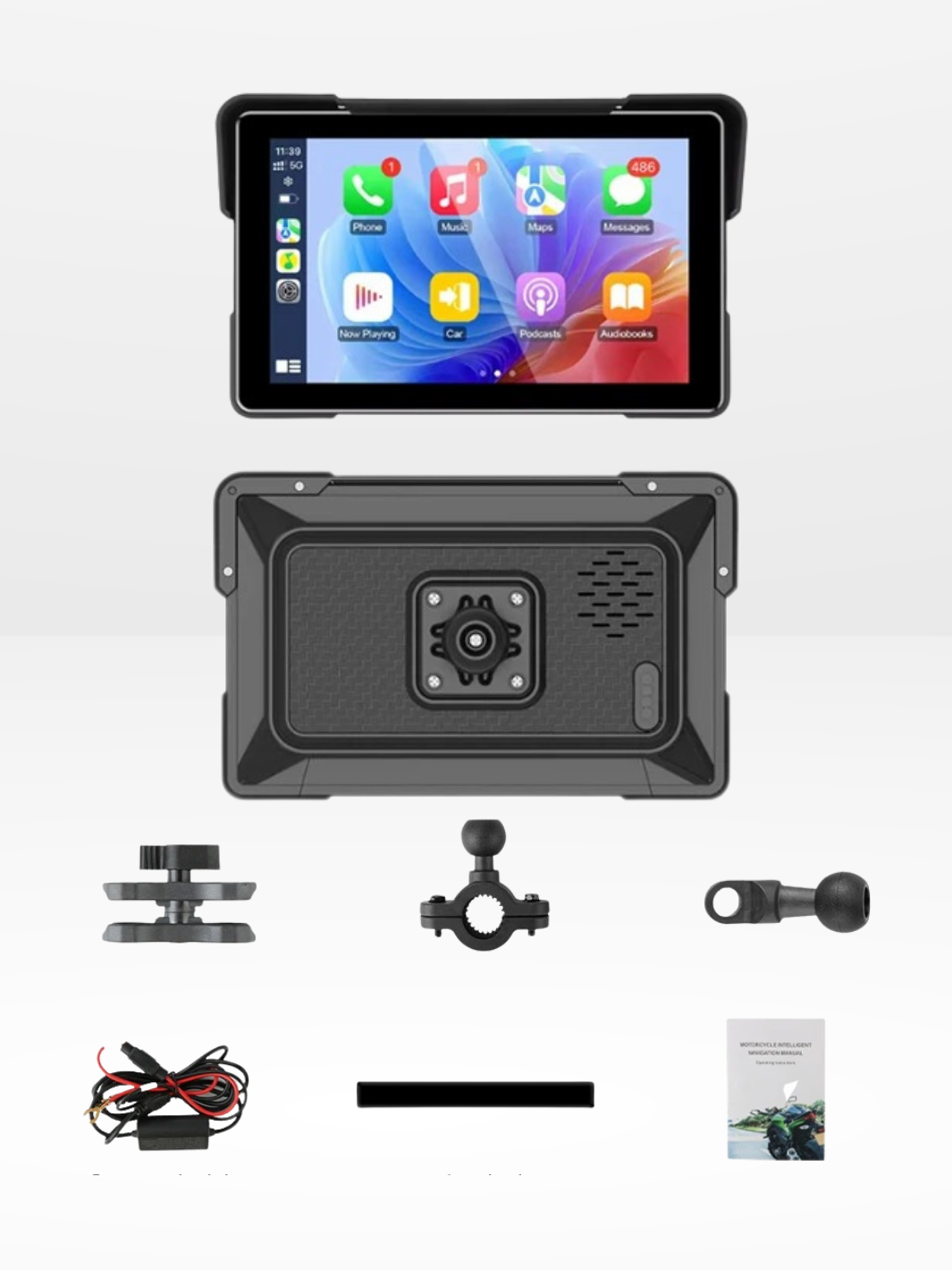 Wasserdichter und Universeller Motorrad-GPS-Bildschirm für CarPlay