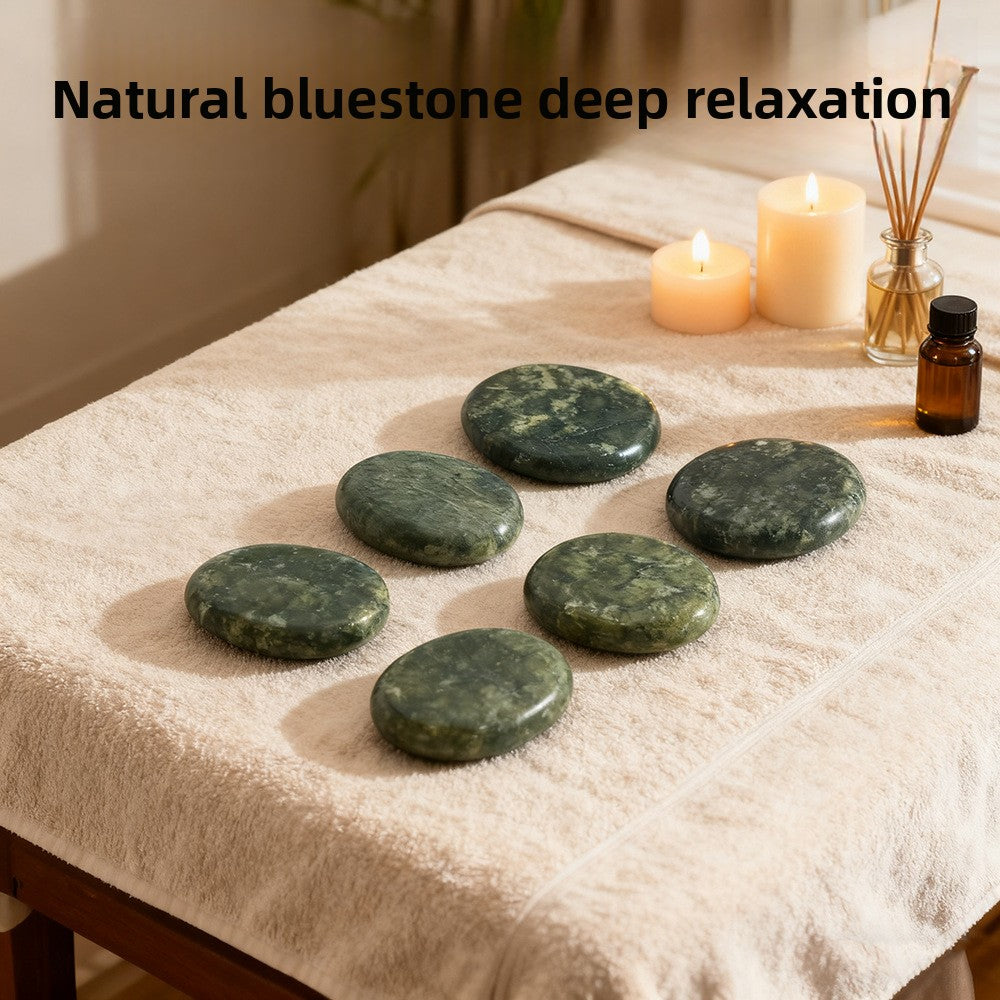 Warme Massage-Steine aus natürlichem Jade