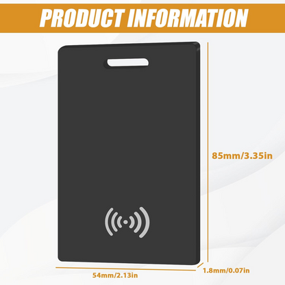 Marcherelle™ – Wiederaufladbare Portfoliokarte zur Nachverfolgung, Kompatibel mit Apple Find My