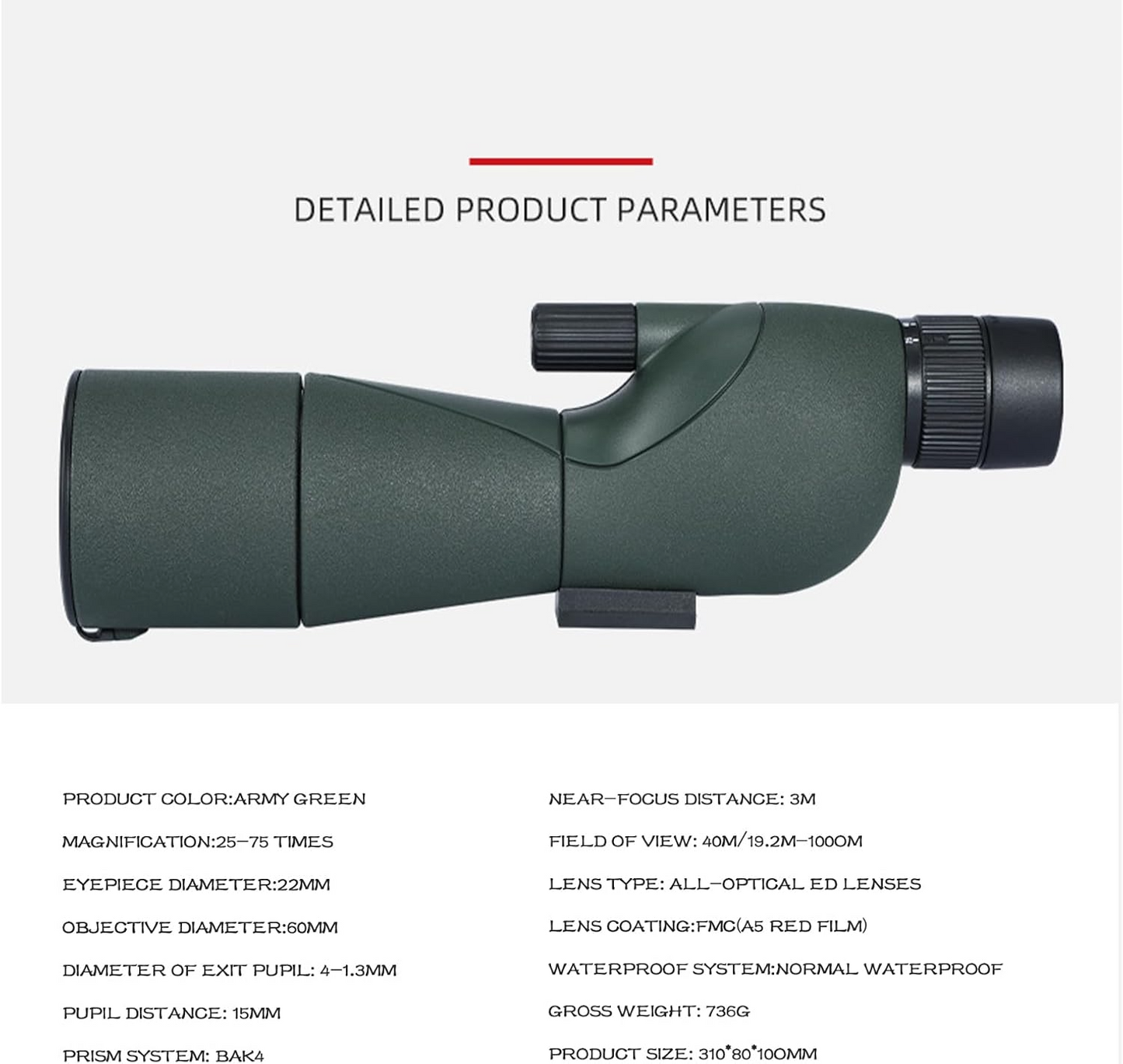 Marcherelle™ – Monokular-Zoom 15–45× für klare Beobachtung