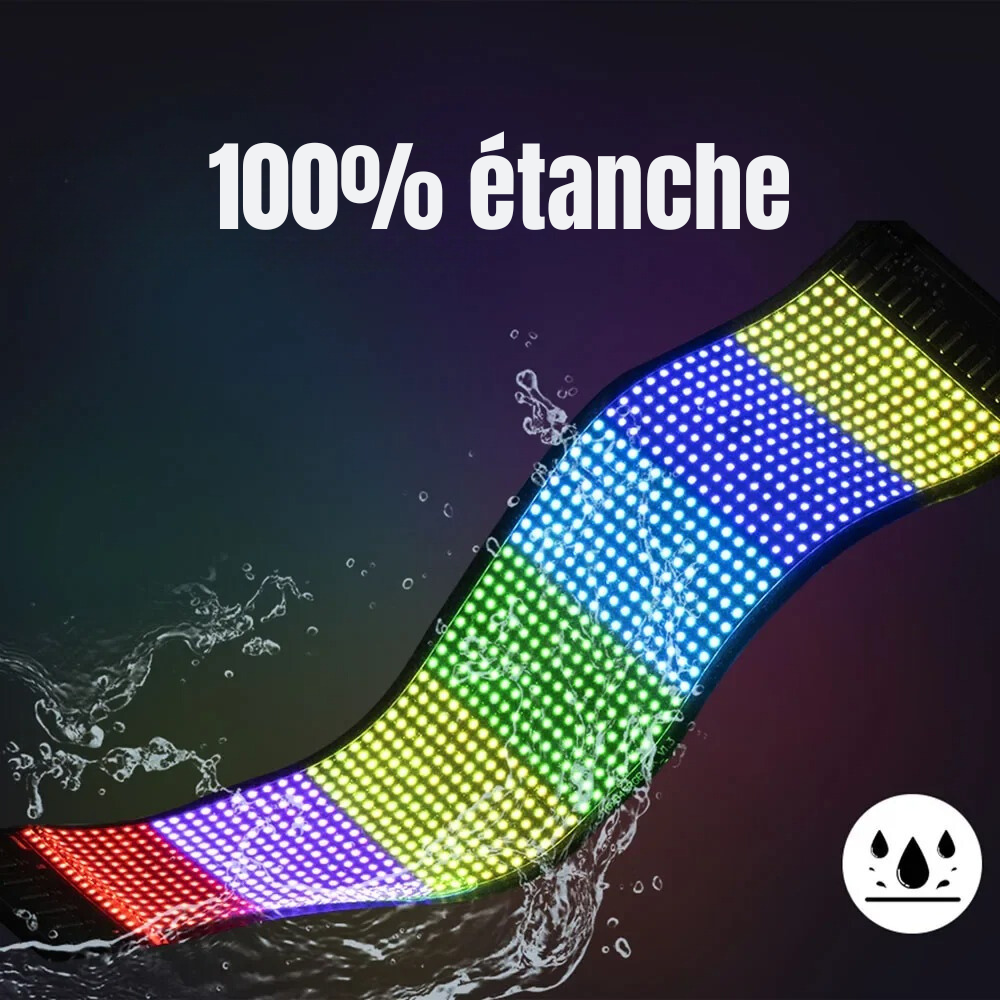 Personalisierbares und einstellbares LED-Autopanel