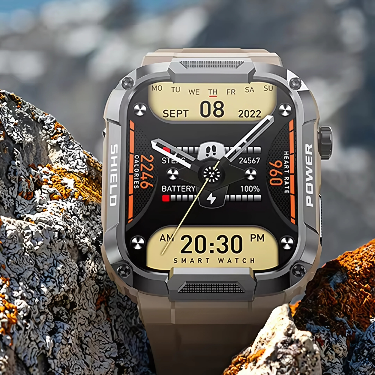 Wasserdichte, elegante Smartwatch MK66