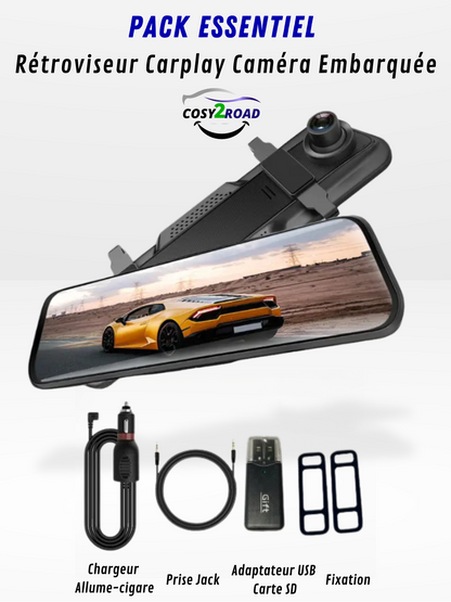 4K Rückspiegel-Kamera vorne/hinten mit CarPlay und Aufnahme