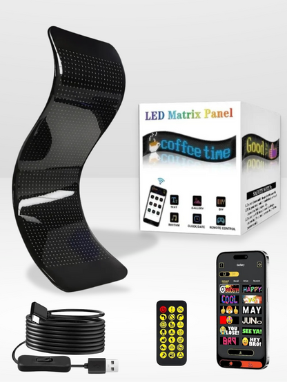 Personalisierbares und einstellbares LED-Autopanel