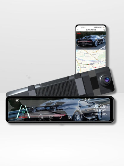 4K-Rückspiegelkamera mit GPS und Aufnahmefunktion