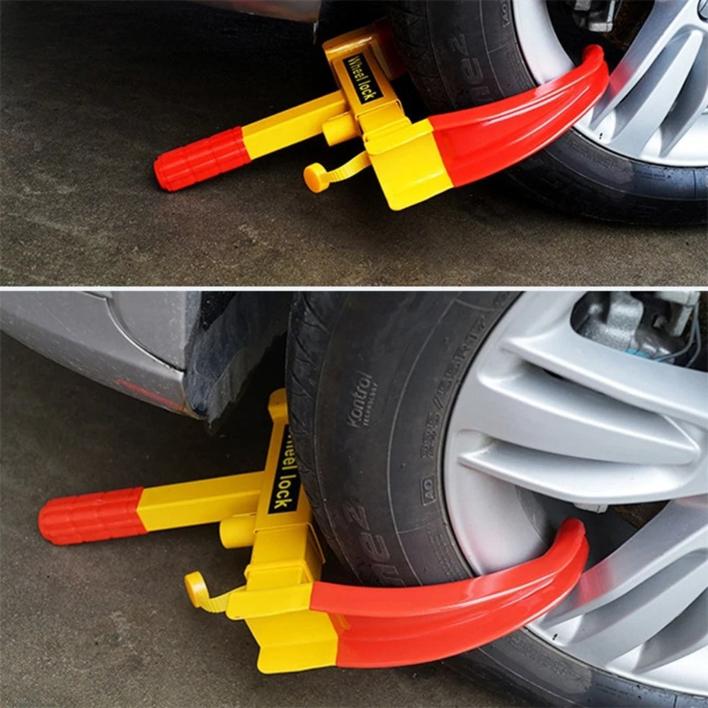 Diebstahlsicherung für Parkkralle am Auto