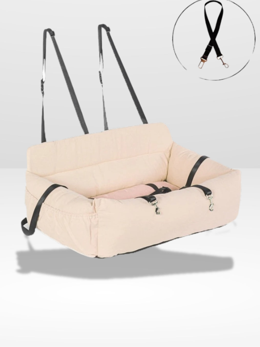 Bequemer und sicherer Autositz für Hunde