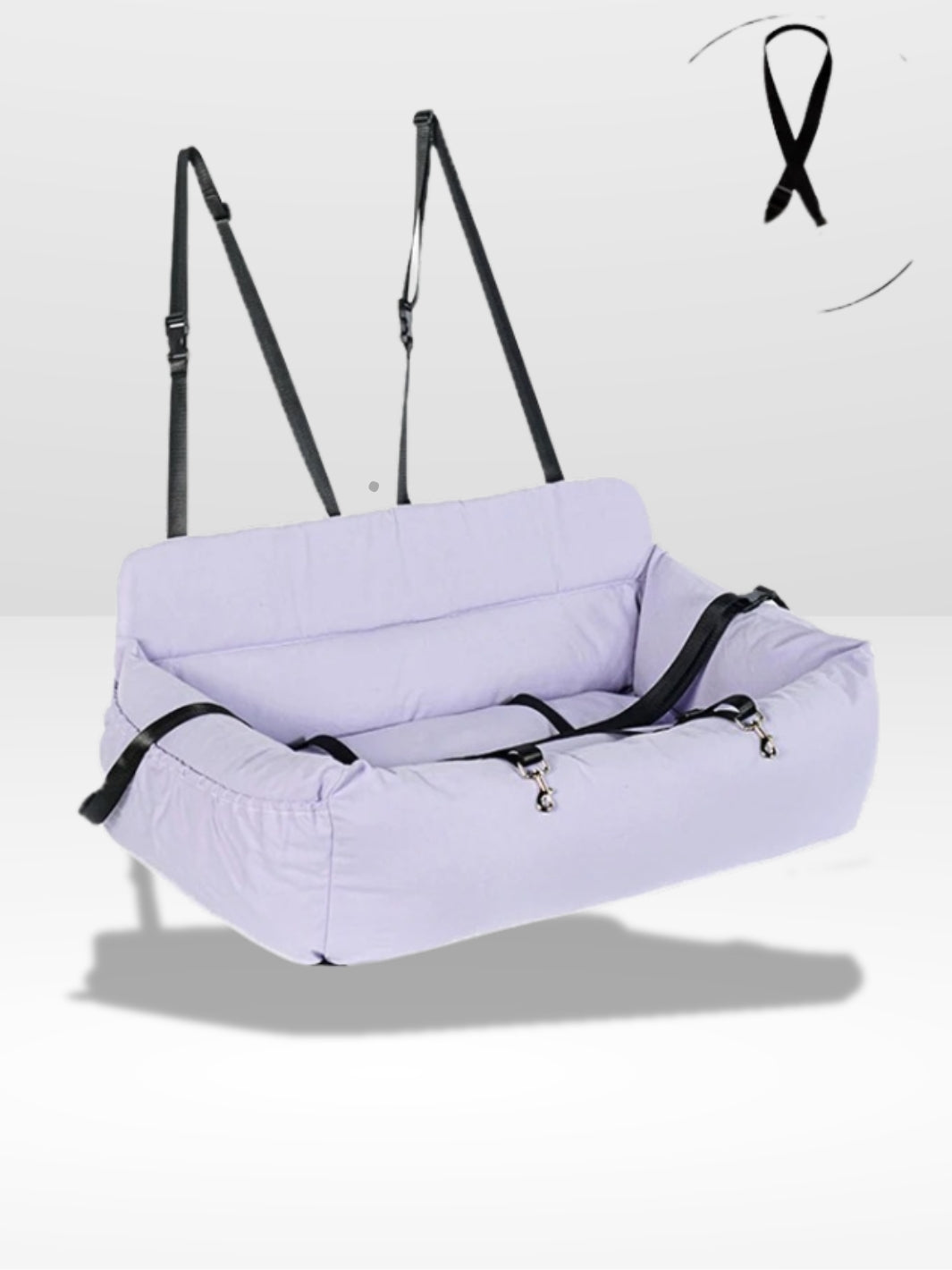 Bequemer und sicherer Autositz für Hunde