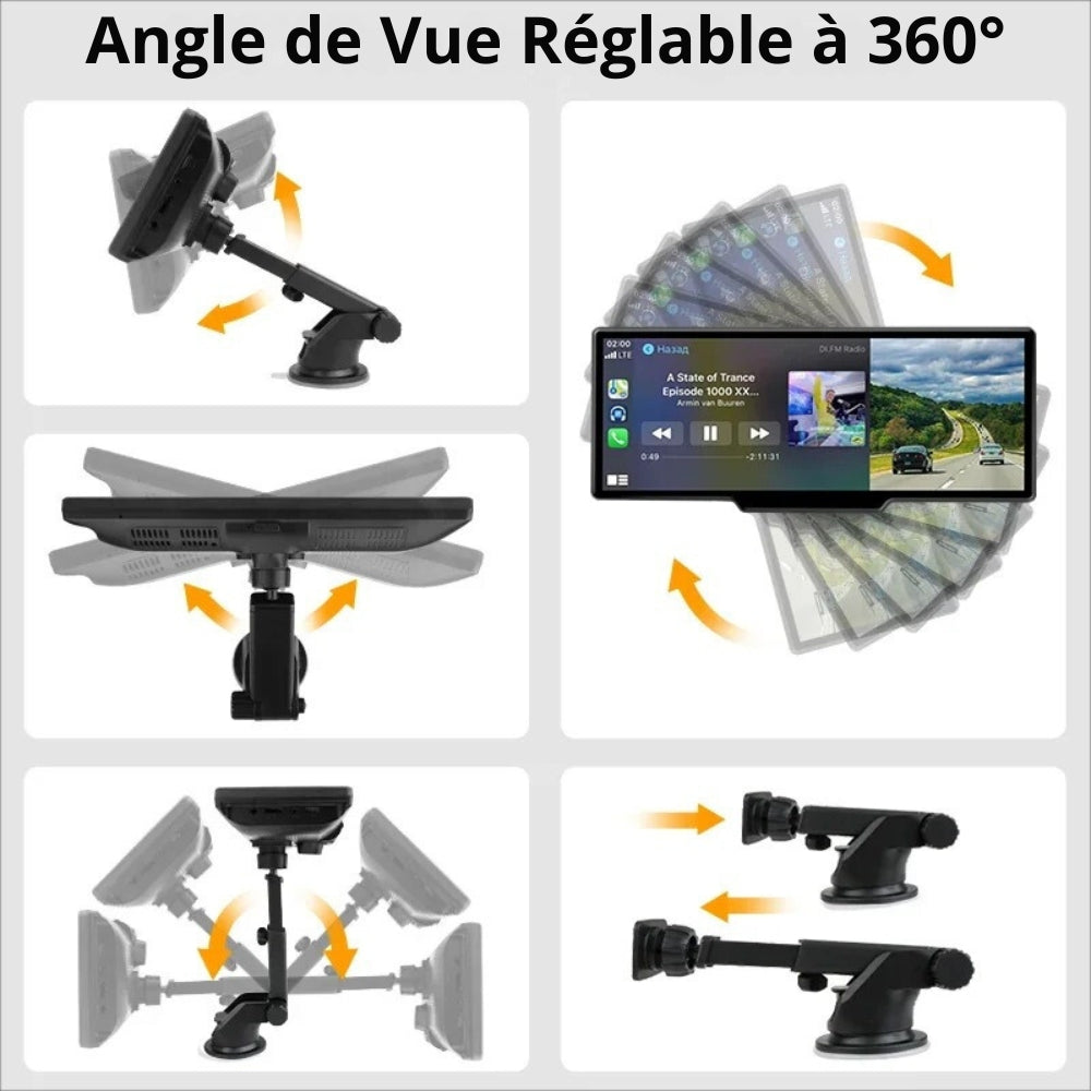 CarPlay-Navigationsbildschirm mit Integrierter Rückfahrkamera