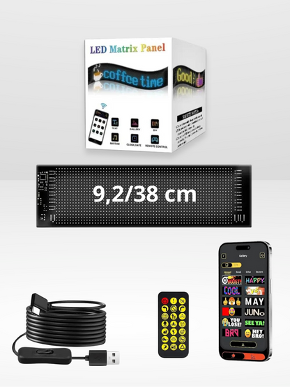 Personalisierbares und einstellbares LED-Autopanel